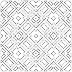 floral pattern background.Repeating geometric pattern from striped elements.  Black pattern. 