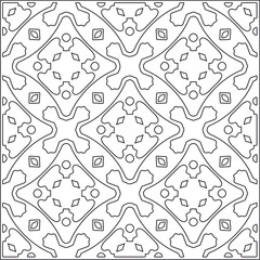 floral pattern background.Repeating geometric pattern from striped elements.  Black pattern. 
