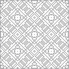 floral pattern background.Repeating geometric pattern from striped elements.  Black pattern. 