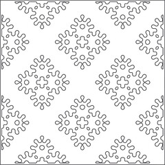 floral pattern background.Repeating geometric pattern from striped elements.  Black pattern. 