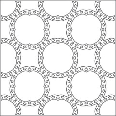 floral pattern background.Repeating geometric pattern from striped elements.  Black pattern. 