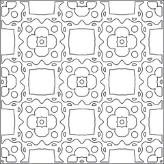 floral pattern background.Repeating geometric pattern from striped elements.  Black pattern. 