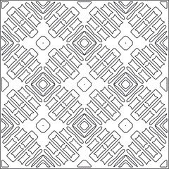 floral pattern background.Repeating geometric pattern from striped elements.  Black pattern. 