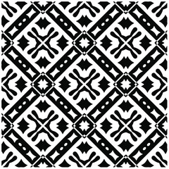 Seamless vector pattern in geometric ornamental style. Black  pattern.Design element for prints, backgrounds, template, web pages and textile pattern. Geometric art.