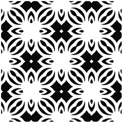 Seamless vector pattern in geometric ornamental style. Black  pattern.Design element for prints, backgrounds, template, web pages and textile pattern. Geometric art.