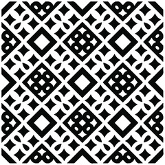 Seamless vector pattern in geometric ornamental style. Black  pattern.Design element for prints, backgrounds, template, web pages and textile pattern. Geometric art.