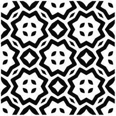 Seamless vector pattern in geometric ornamental style. Black  pattern.Design element for prints, backgrounds, template, web pages and textile pattern. Geometric art.