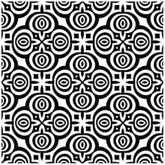 Seamless vector pattern in geometric ornamental style. Black  pattern.Design element for prints, backgrounds, template, web pages and textile pattern. Geometric art.