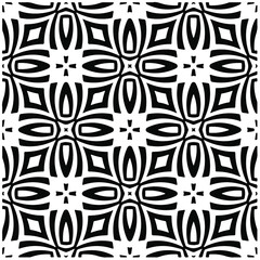Seamless vector pattern in geometric ornamental style. Black  pattern.Design element for prints, backgrounds, template, web pages and textile pattern. Geometric art.