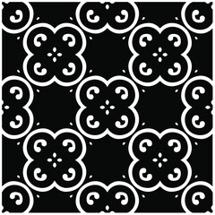Seamless vector pattern in geometric ornamental style. Black  pattern.Design element for prints, backgrounds, template, web pages and textile pattern. Geometric art.