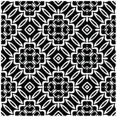 Seamless vector pattern in geometric ornamental style. Black  pattern.Design element for prints, backgrounds, template, web pages and textile pattern. Geometric art.
