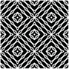 Seamless vector pattern in geometric ornamental style. Black  pattern.Design element for prints, backgrounds, template, web pages and textile pattern. Geometric art.