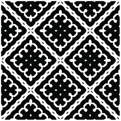 Seamless vector pattern in geometric ornamental style. Black  pattern.Design element for prints, backgrounds, template, web pages and textile pattern. Geometric art.