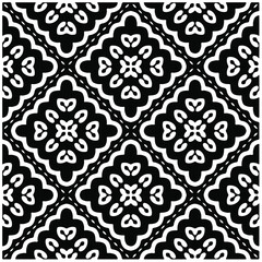 Seamless vector pattern in geometric ornamental style. Black  pattern.Design element for prints, backgrounds, template, web pages and textile pattern. Geometric art.