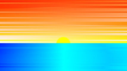 A simple design of sunset background
