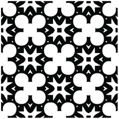 Seamless vector pattern in geometric ornamental style. Black  pattern.Design element for prints, backgrounds, template, web pages and textile pattern. Geometric art.