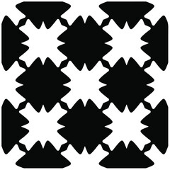 Seamless vector pattern in geometric ornamental style. Black  pattern.Design element for prints, backgrounds, template, web pages and textile pattern. Geometric art.