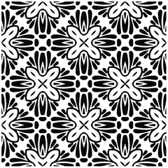 Seamless vector pattern in geometric ornamental style. Black  pattern.Design element for prints, backgrounds, template, web pages and textile pattern. Geometric art.