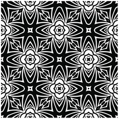 Seamless vector pattern in geometric ornamental style. Black  pattern.Design element for prints, backgrounds, template, web pages and textile pattern. Geometric art.