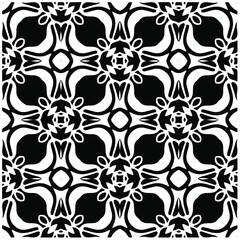 Seamless vector pattern in geometric ornamental style. Black  pattern.Design element for prints, backgrounds, template, web pages and textile pattern. Geometric art.