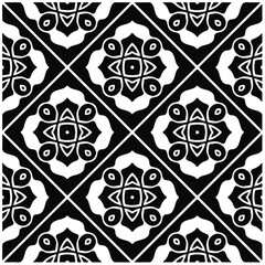Seamless vector pattern in geometric ornamental style. Black  pattern.Design element for prints, backgrounds, template, web pages and textile pattern. Geometric art.