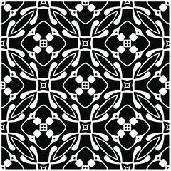 Seamless vector pattern in geometric ornamental style. Black  pattern.Design element for prints, backgrounds, template, web pages and textile pattern. Geometric art.