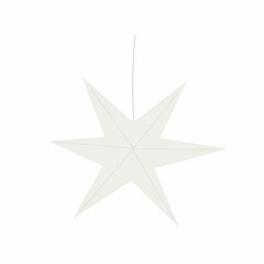 Star. Christmas decoration. Cartoon vector illustration