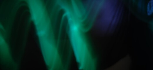 Futuristic Neon Green Ray seamless pattern abstract made using Light photography technique called Light painting. Light trails. 