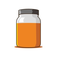 honey jar drink illustration vector design