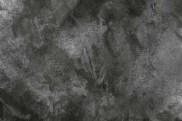 Fototapeta na wymiar 銀色のメタリックなテクスチャの背景に黒のペイント　グランジ　ビンテージ　コピースペース　ダーク