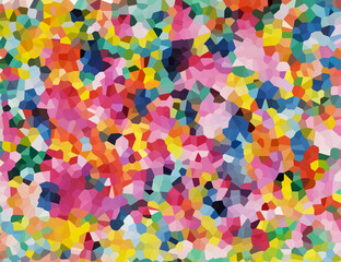 Fototapeta na wymiar Multicolored background of rainbow spots. Vector illustration