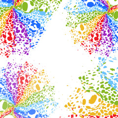 The background of multi-colored blots . Vector illustration