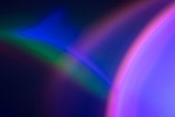 Rainbow gradient background with neon led light