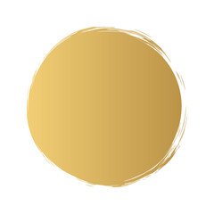 金色の和風なイメージの円の素材