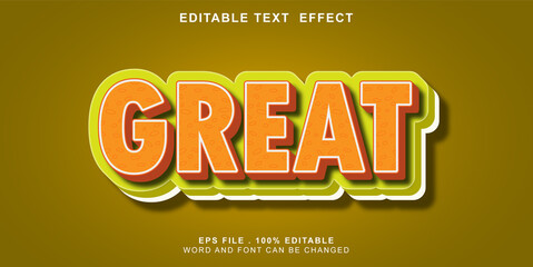text effect editable great