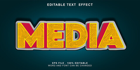 text effect editable media