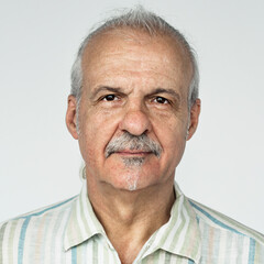 Portrait of a British elderly man