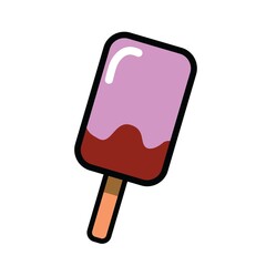 tasty ice cream icon vector design