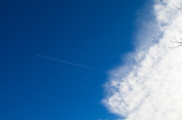 blue sky background with white clouds