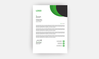 Business style letterhead template design