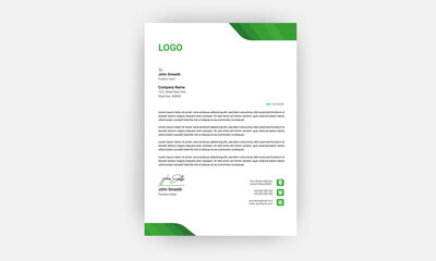 Business style letterhead template design