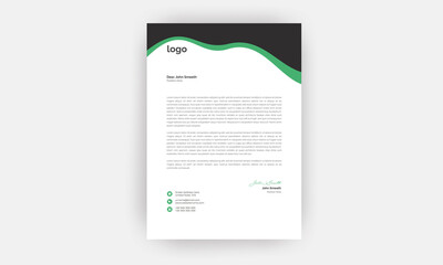 Business style letterhead template design