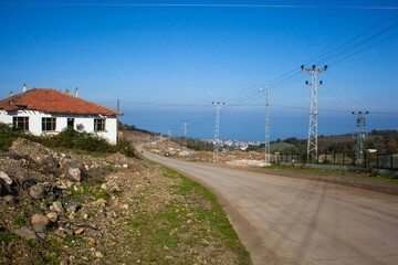 abandoned house by the roadside