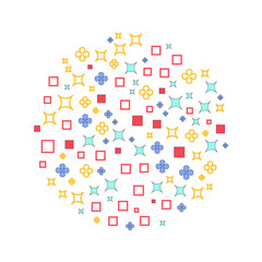Obraz premium Geometric seamless pattern