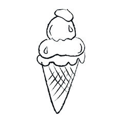 ice cream doodle,hand drawn vector