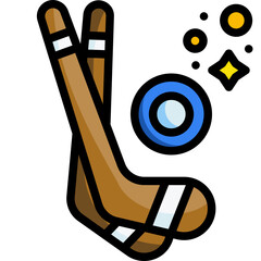 ice hockey line icon