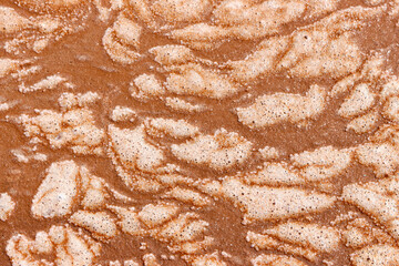 Textura de sal y salmuera en salinas de Torrevieja