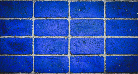 Texture of a colored brick wall.Background for design works.