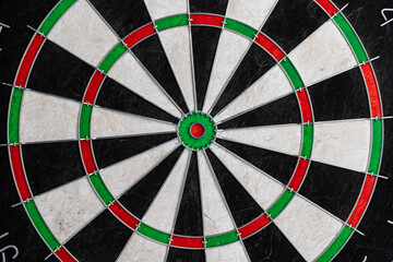 the dartboard is isolated on a white background