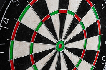 the dartboard is isolated on a white background